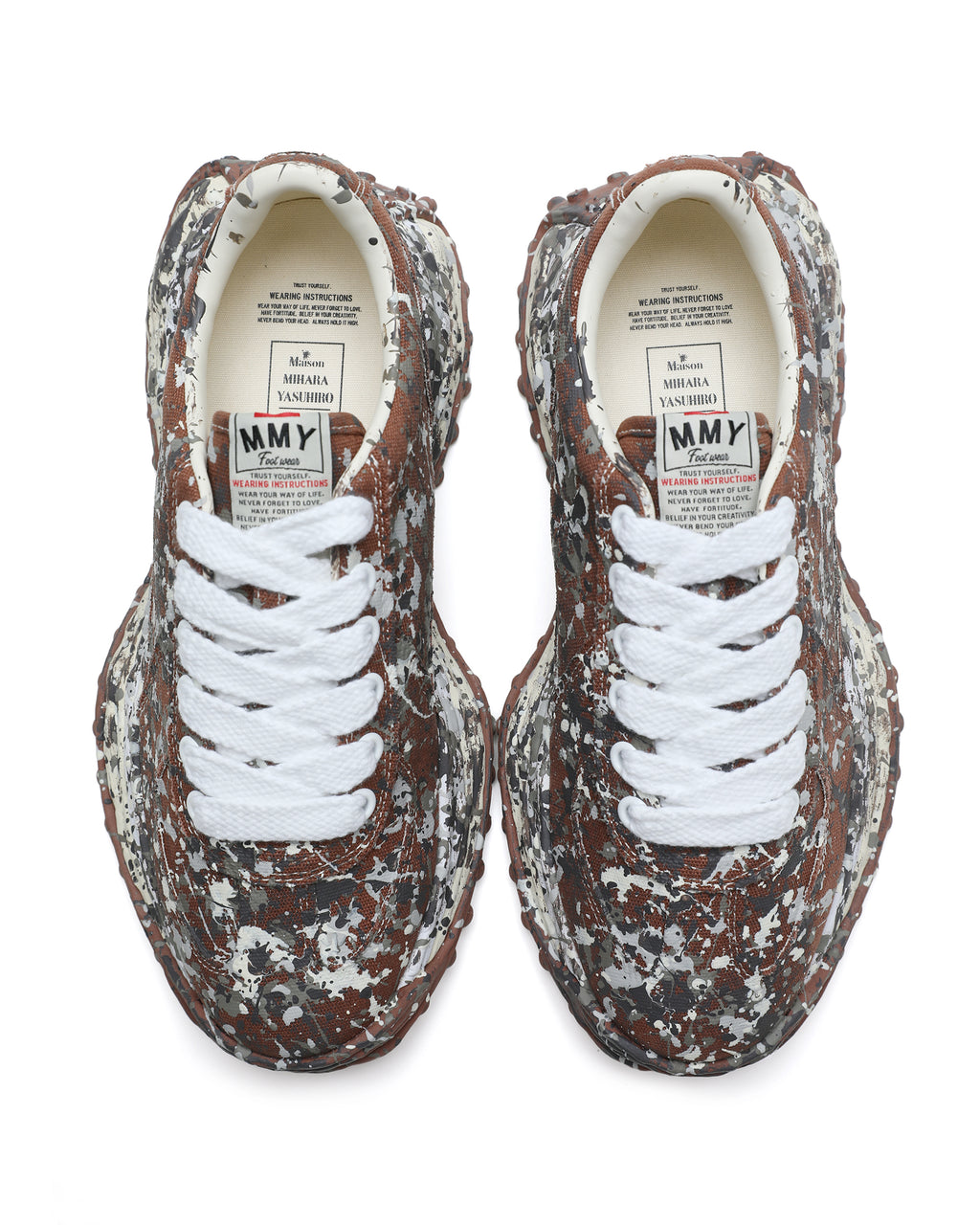 Larry OG sole sputtering paint sneakers