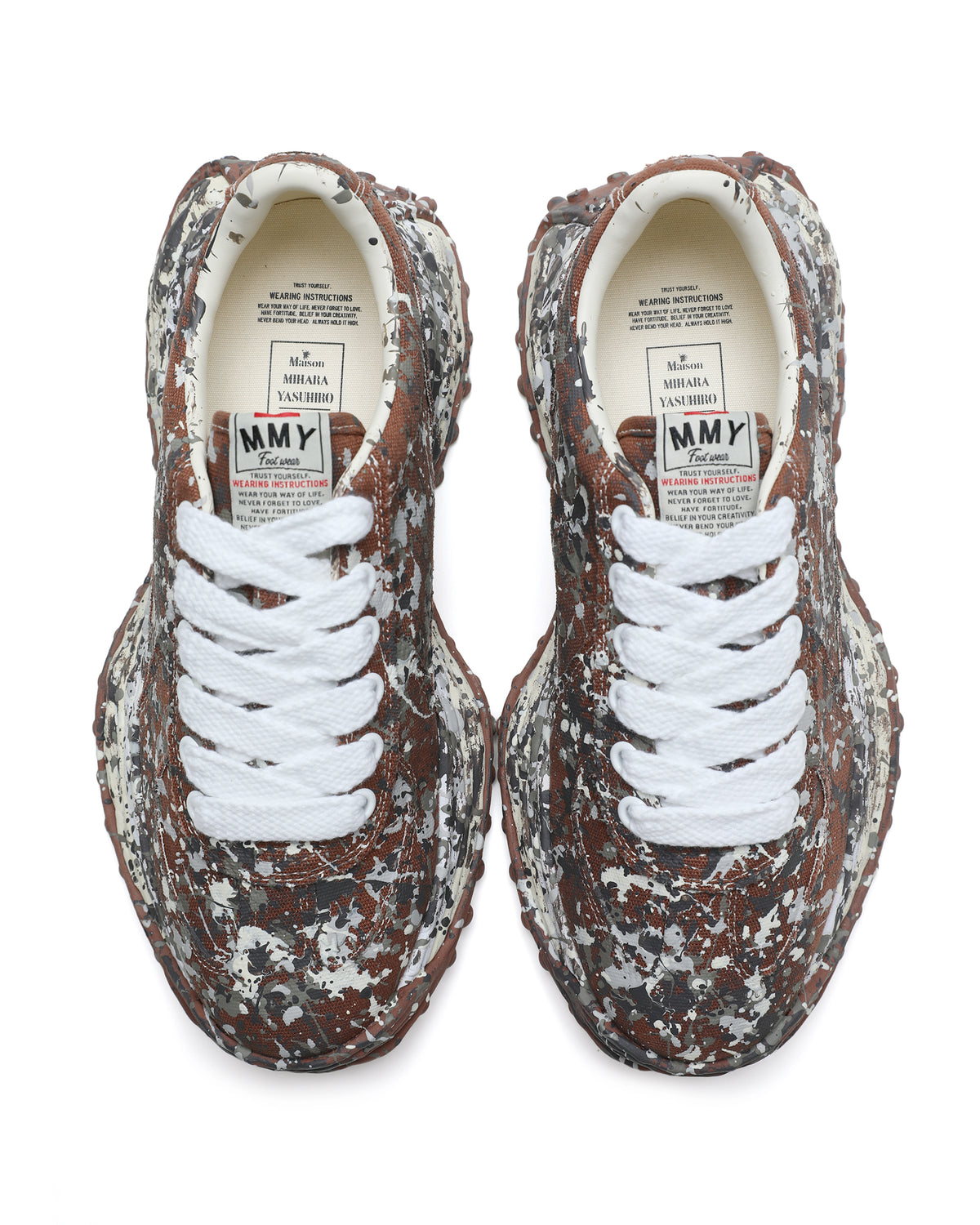 Larry OG sole sputtering paint sneakers