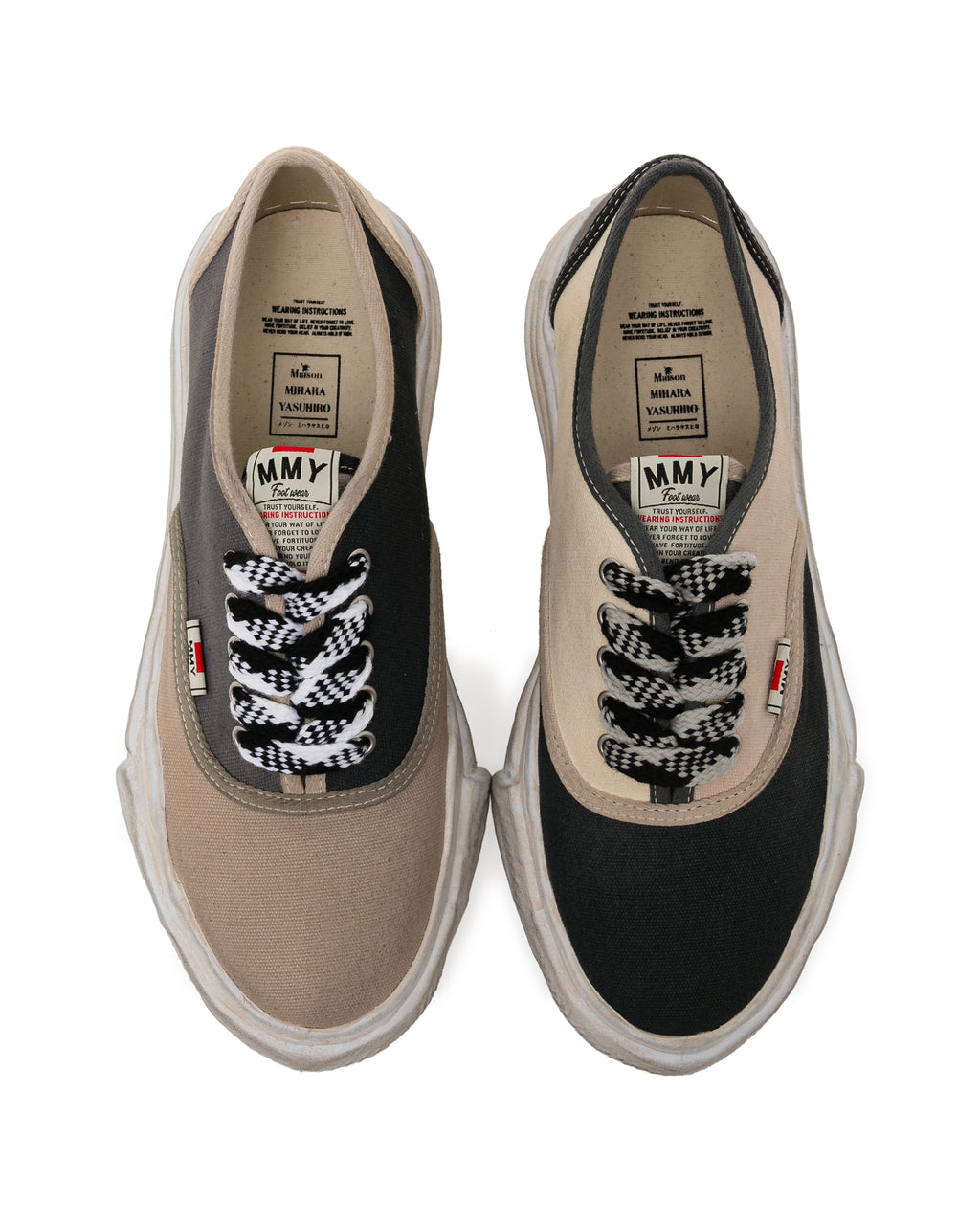 BAKER OG sole multi colour canvas low-top sneaker