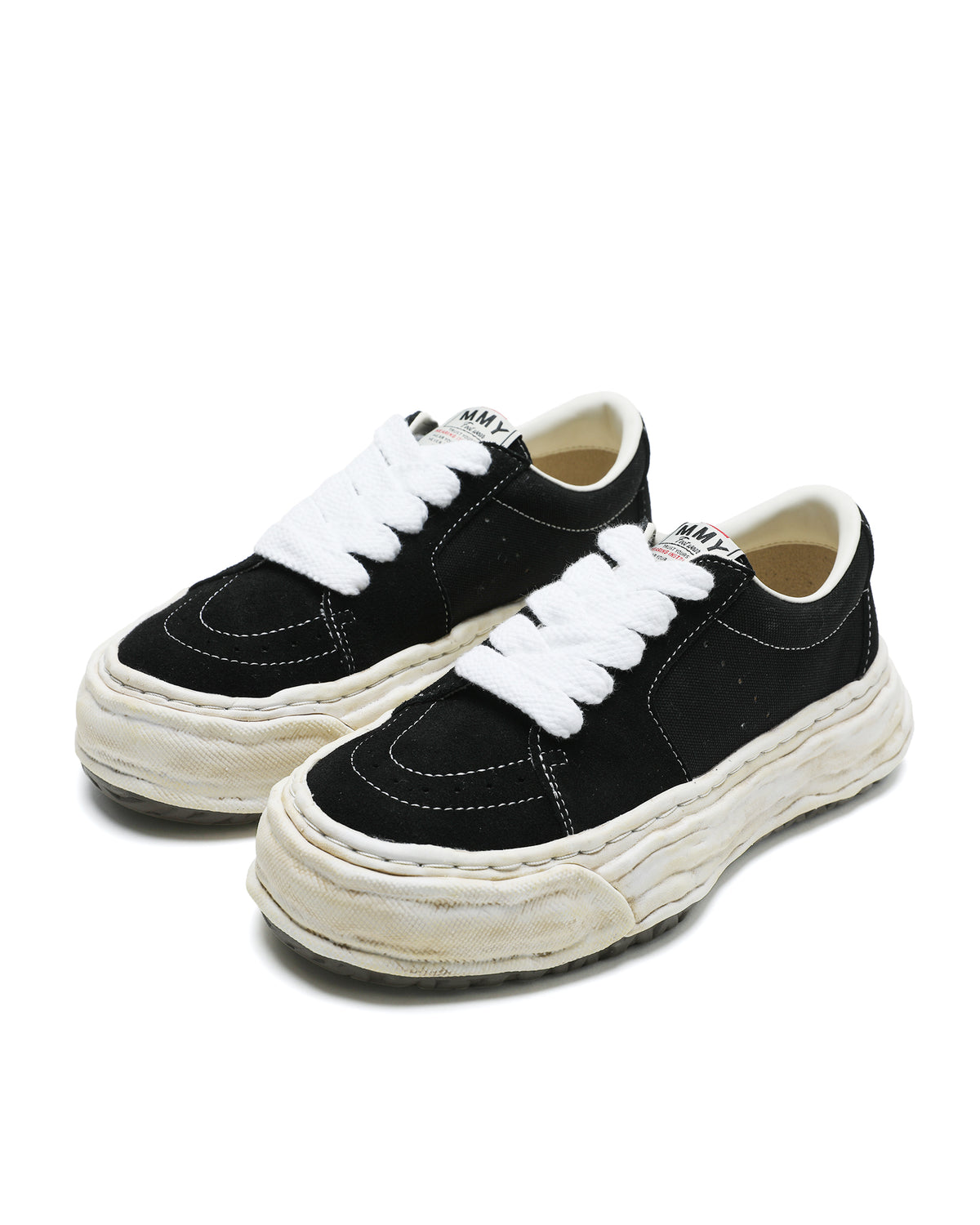 Eric OG sole overdyed mix material sneakers