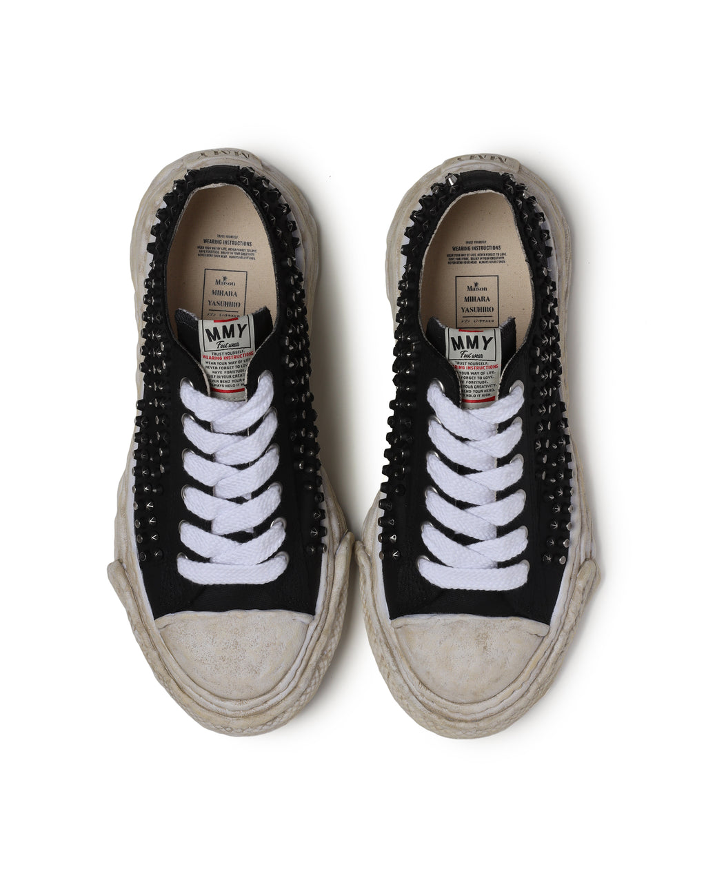 PETERSON23 OG Sole Studded Canvas Low-top Sneaker