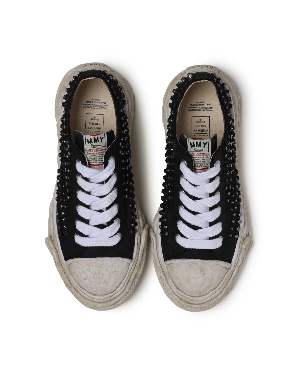PETERSON23 OG Sole Studded Canvas Low-top Sneaker