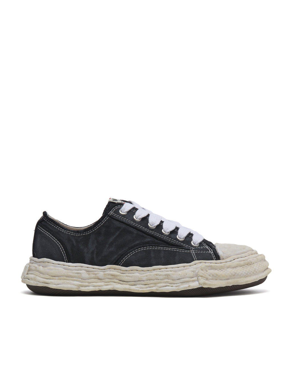 PETERSON23 OG Sole Vintage Effect Embroidered Canvas Low-top Sneaker