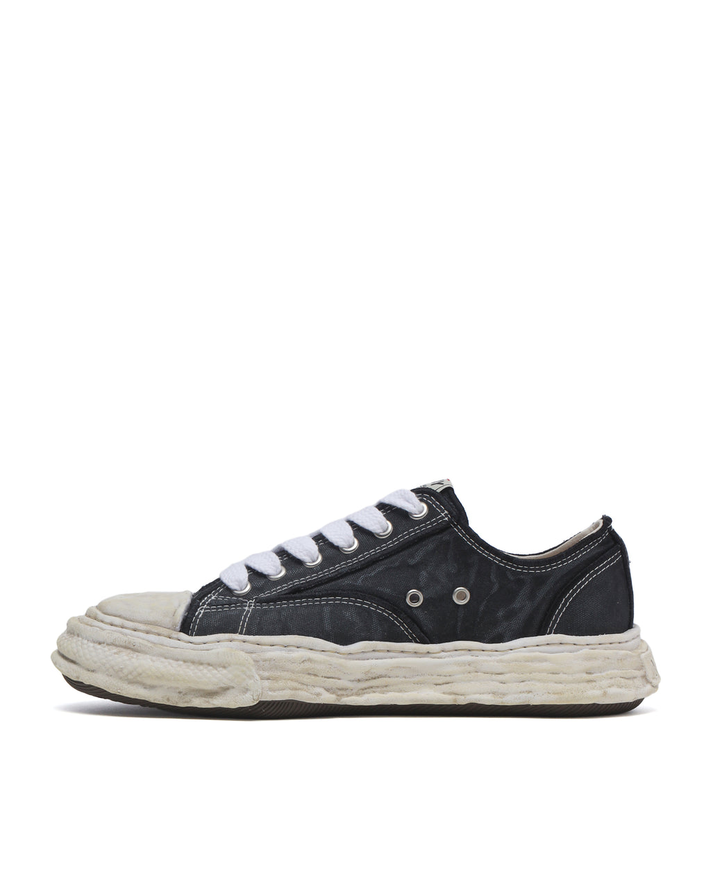 PETERSON23 OG Sole Vintage Effect Embroidered Canvas Low-top Sneaker