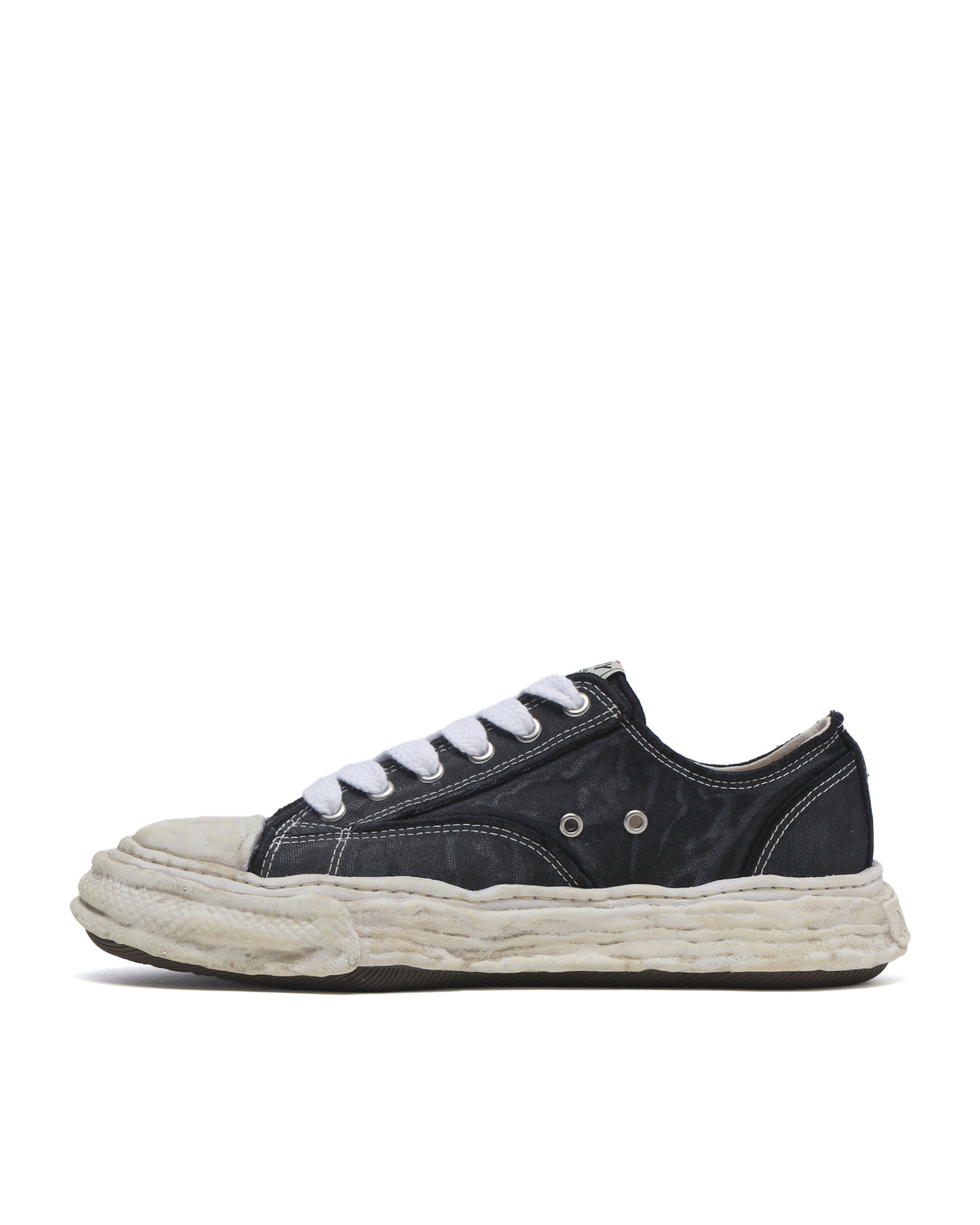 PETERSON23 OG Sole Vintage Effect Embroidered Canvas Low-top Sneaker