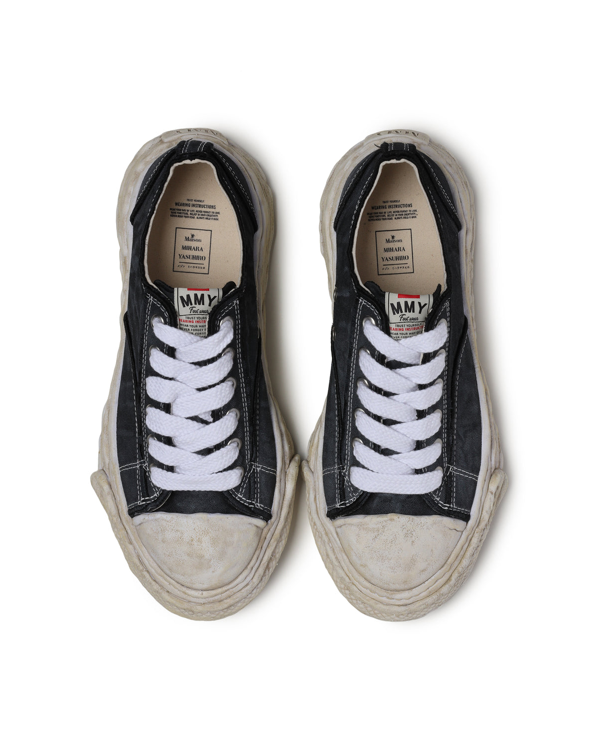 PETERSON23 OG Sole Vintage Effect Embroidered Canvas Low-top Sneaker