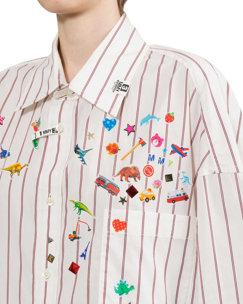 Sticker print shirt