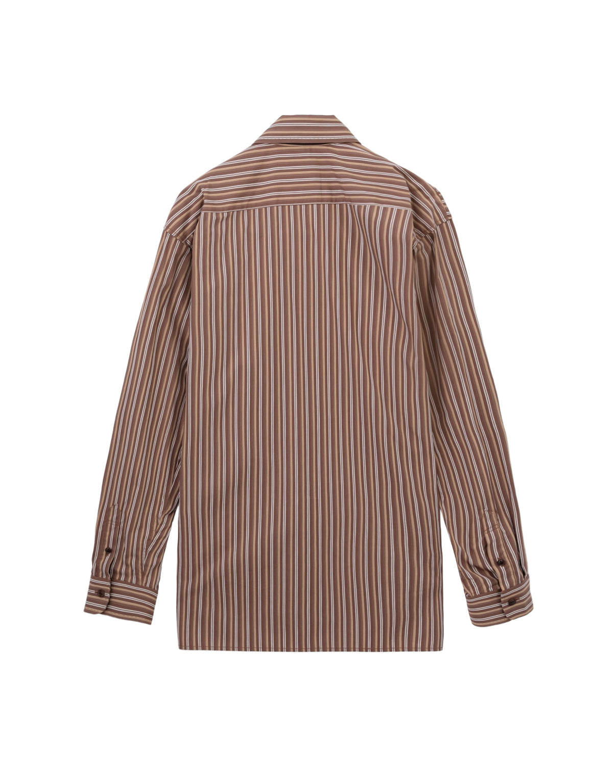 Attached tie long sleeve shirt