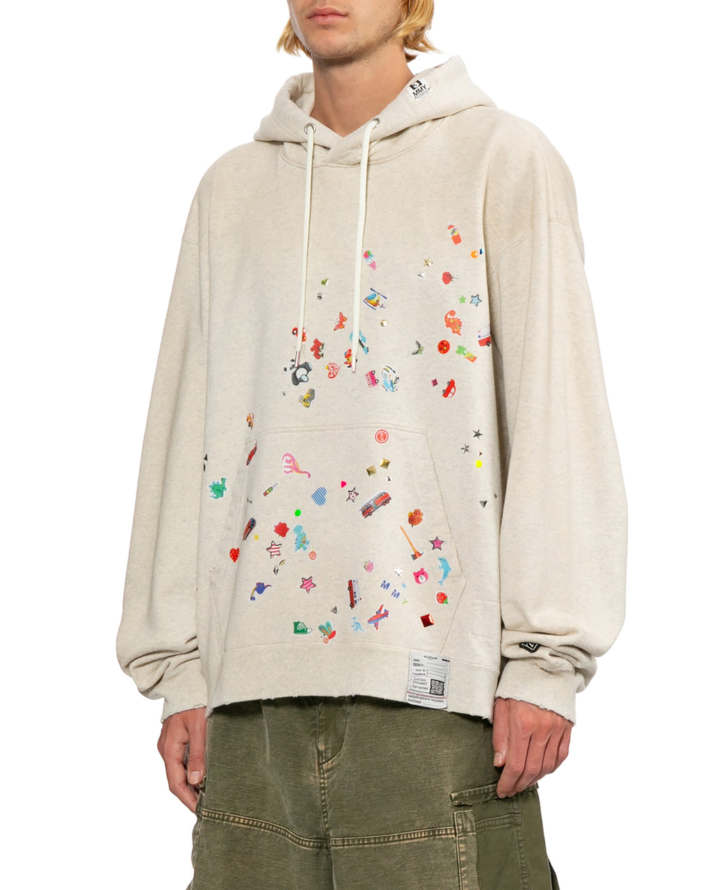 Sticker printed hoodie