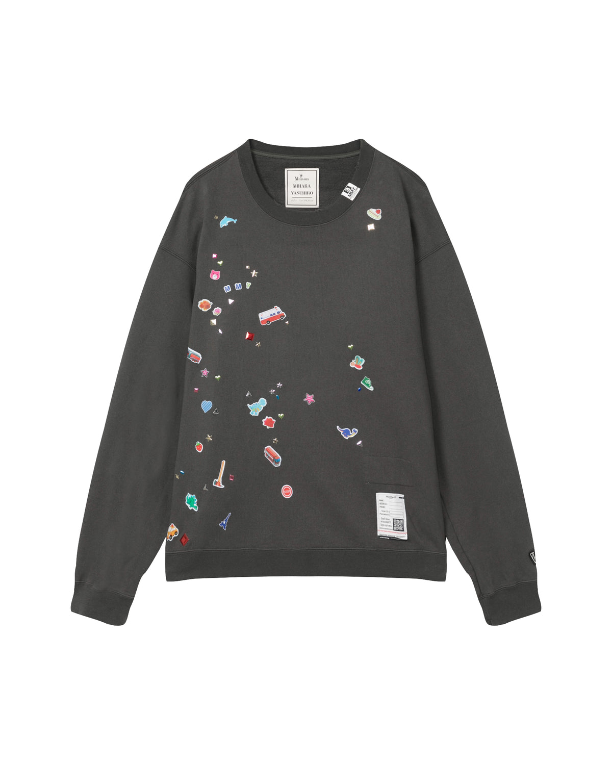 Kids sticker printed sweatshirt