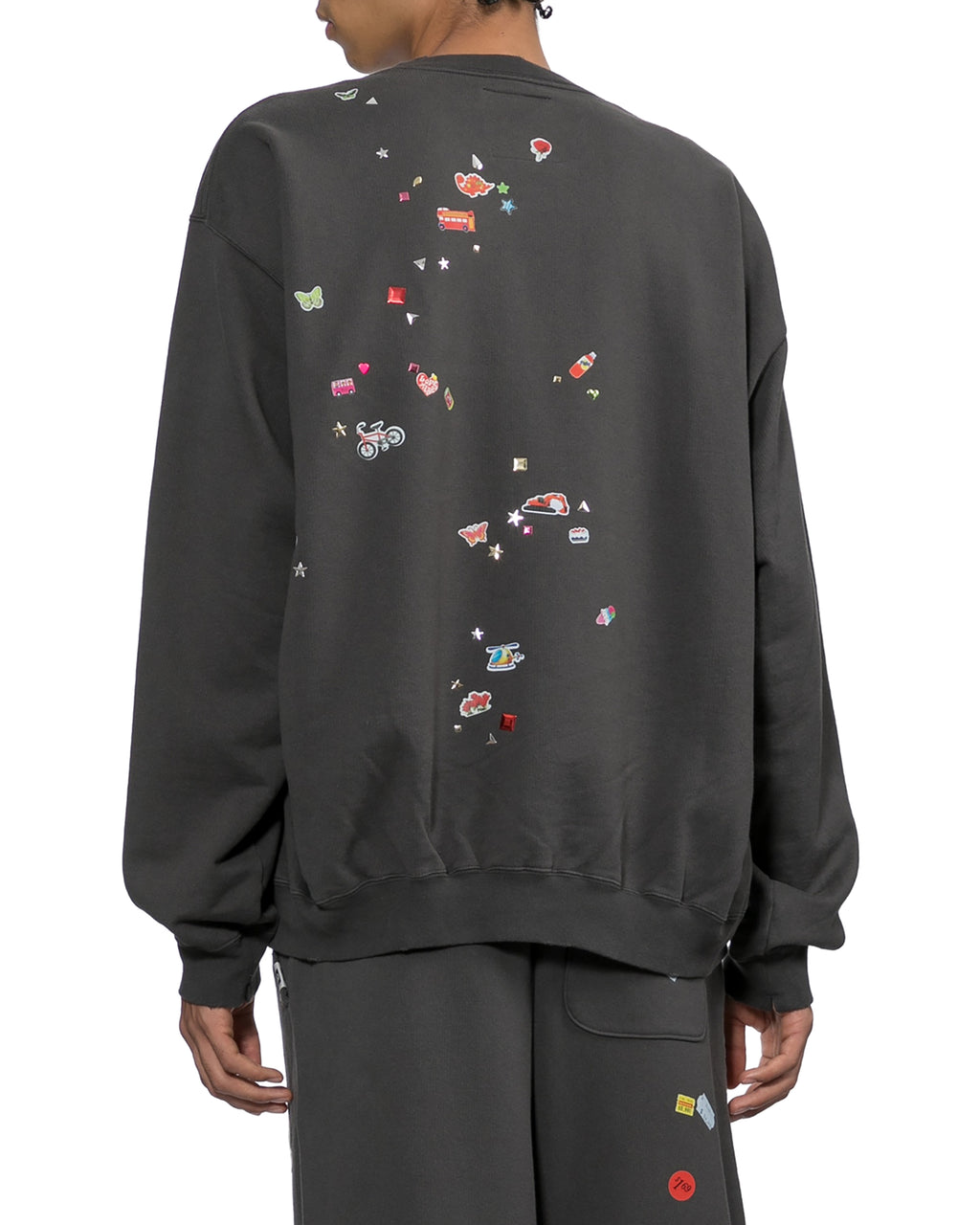Kids sticker printed sweatshirt