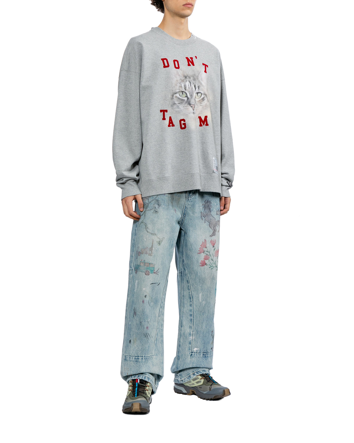 Cat printed sweatshirt