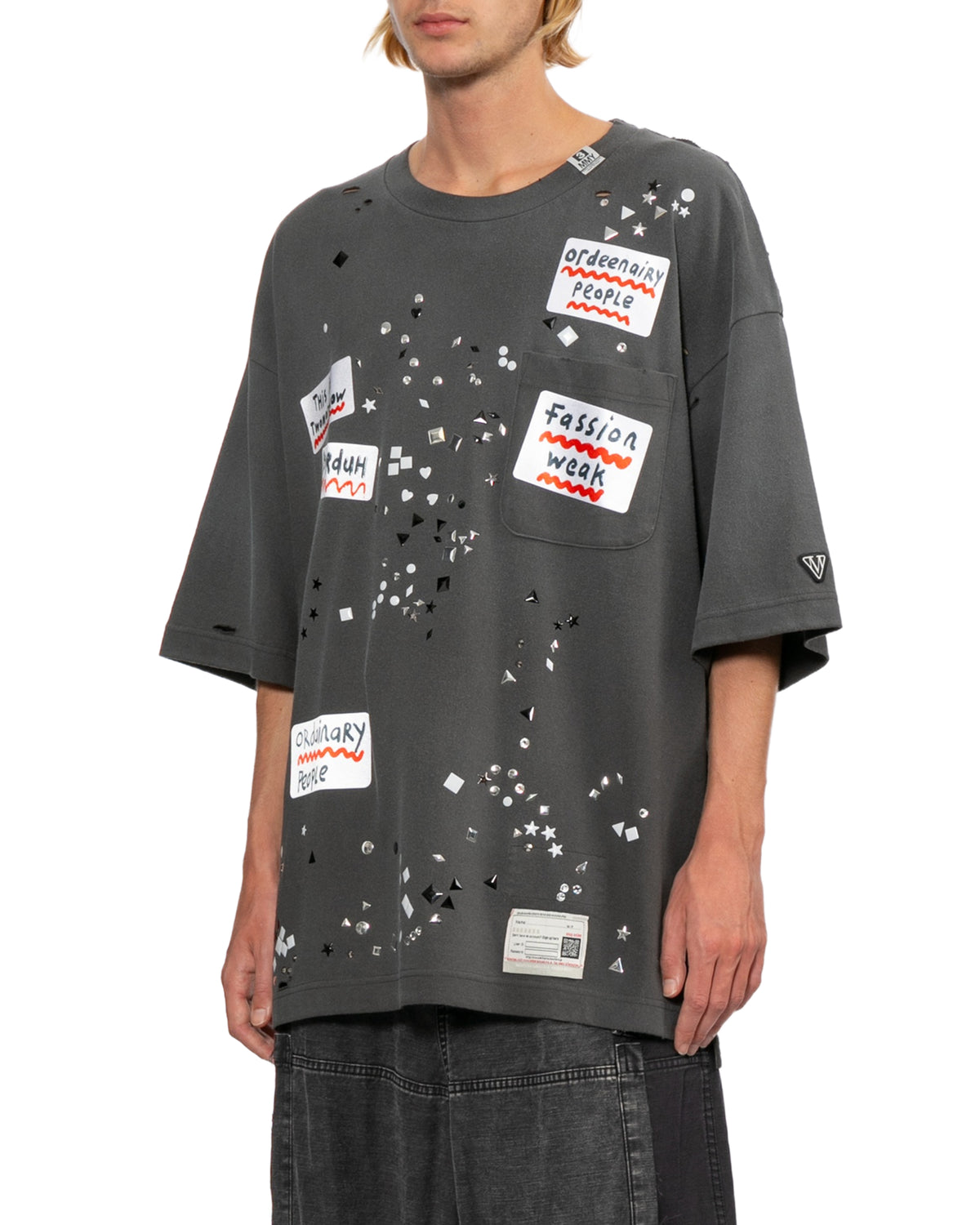 Embellished sticker tee