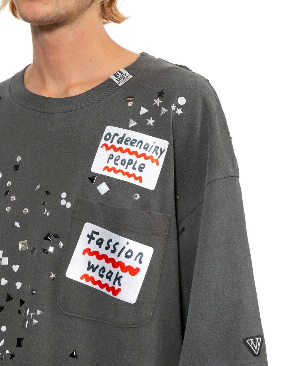 Embellished sticker tee