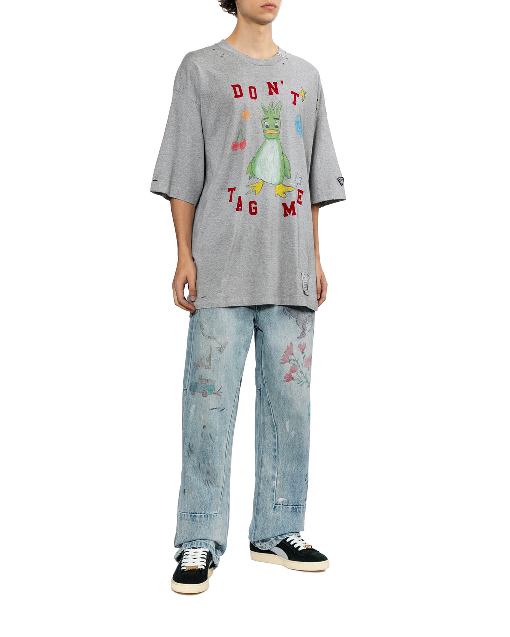 Leon doodle printed tee