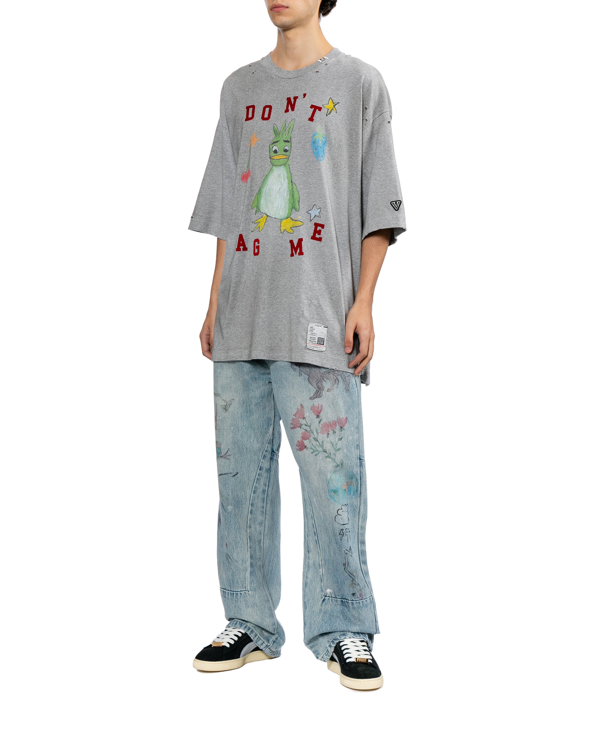 Leon doodle printed tee