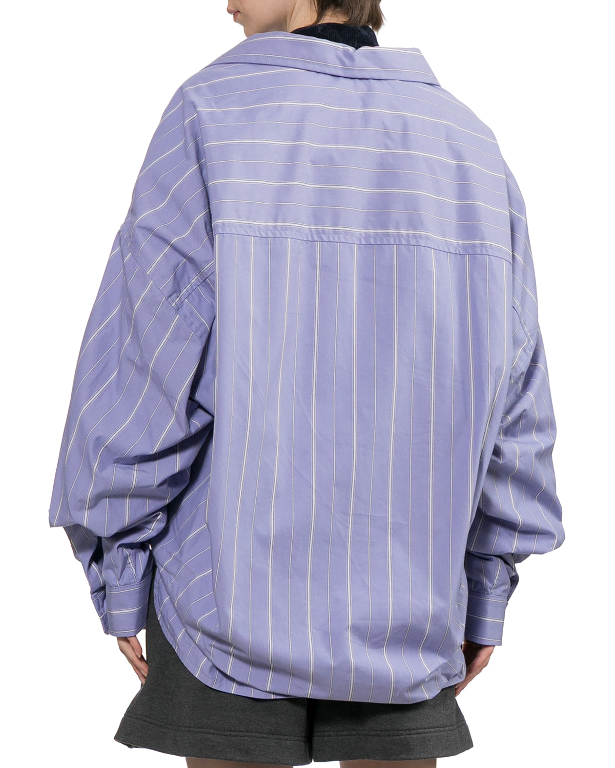 Shifted layer stripe shirt