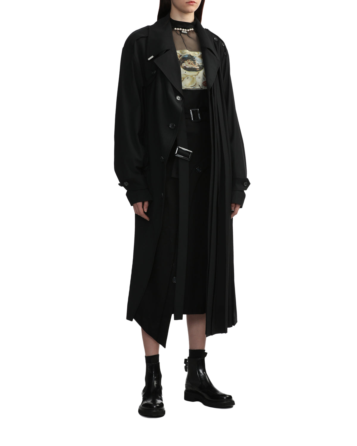 Pleat coat