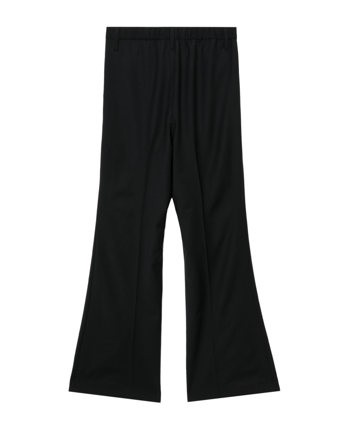 Embroidery slit flare pants