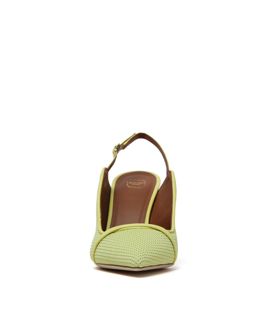 Mesh slingback pumps