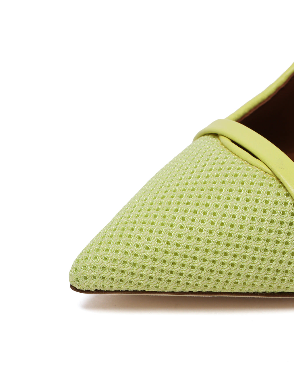 Mesh slingback pumps