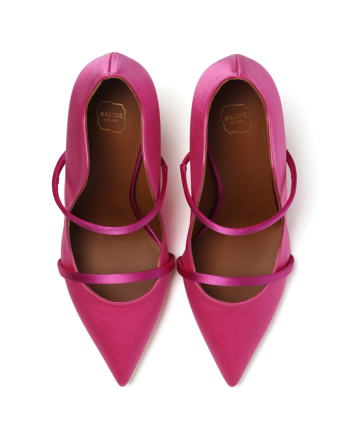 Satin heeled mules