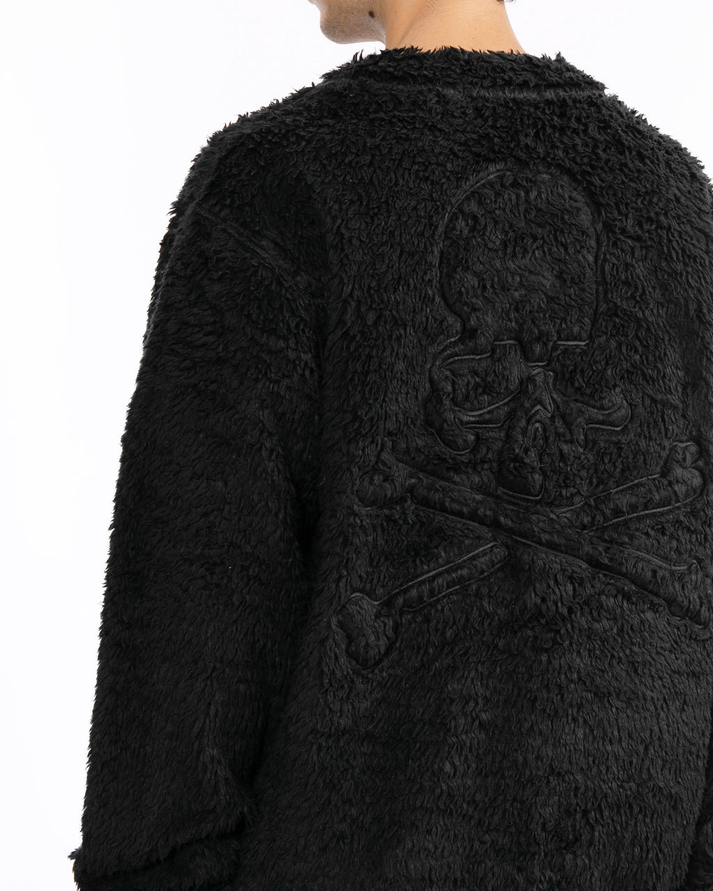 Faux fur cardigan