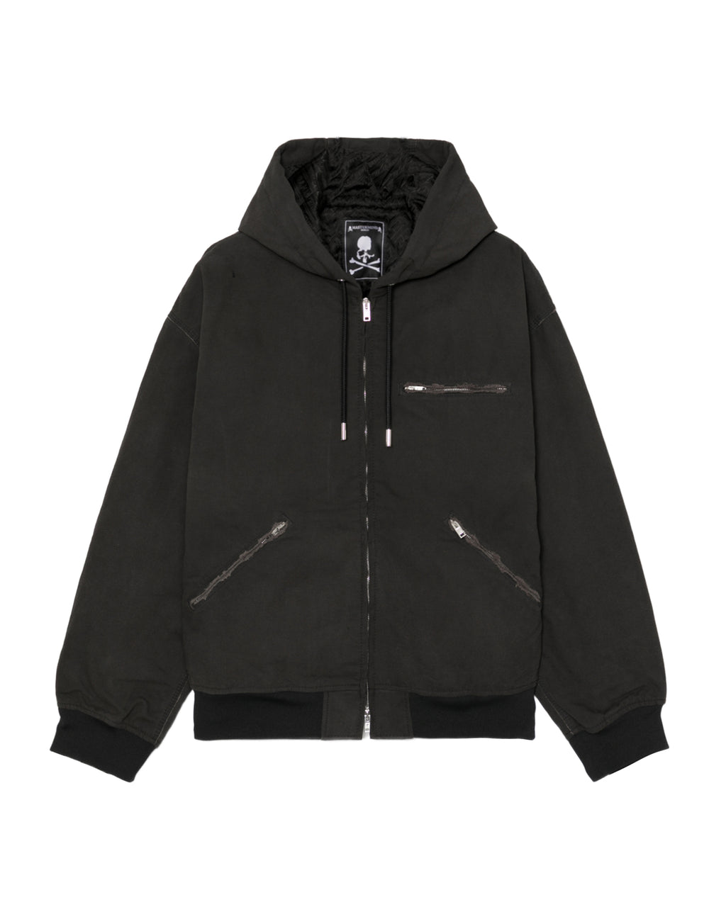 Zip hooded jacket