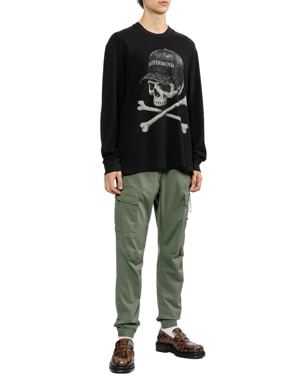 Skull print tee
