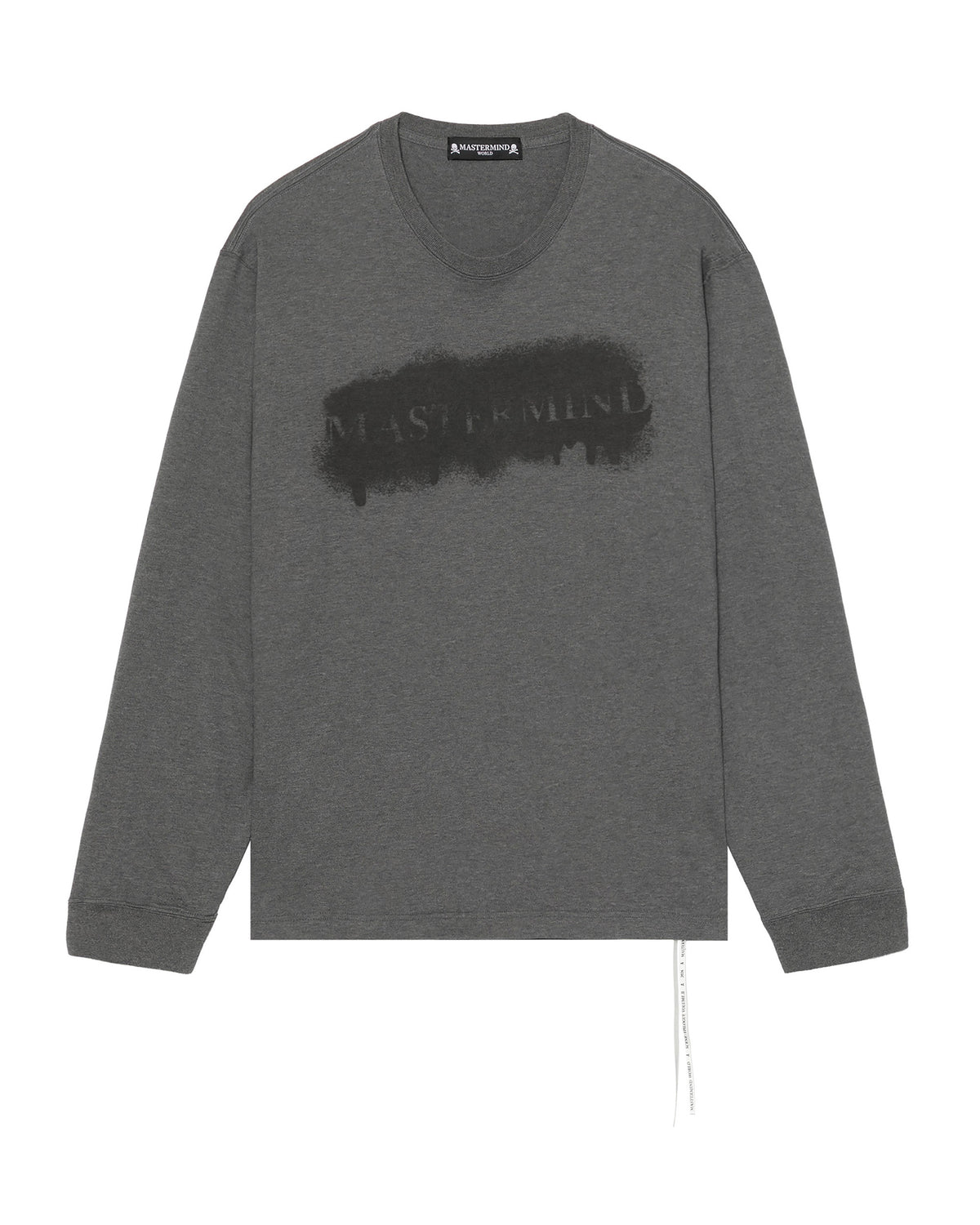 Spray print long sleeve tee