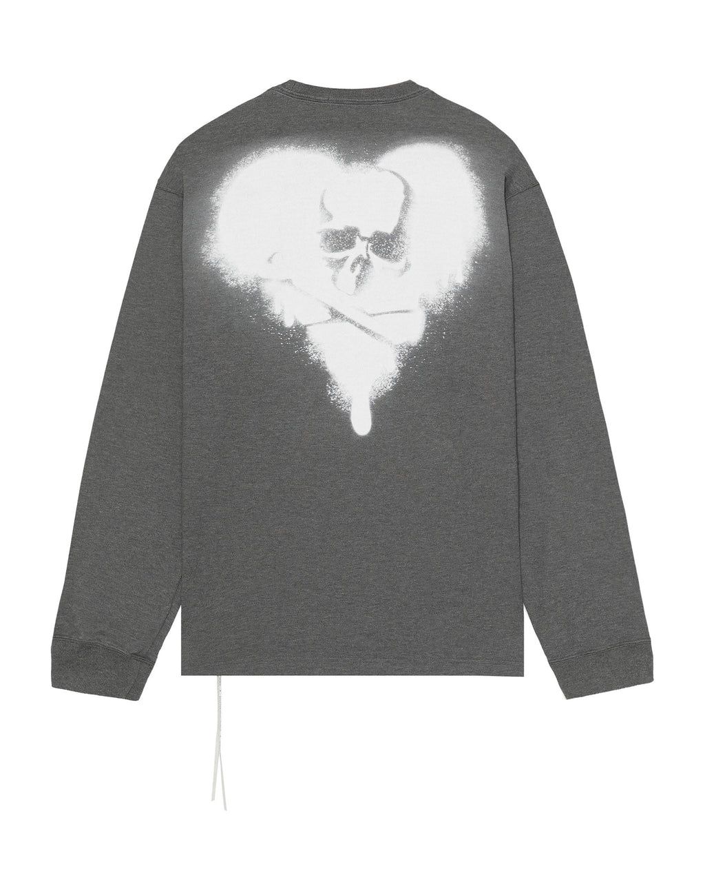 Spray print long sleeve tee