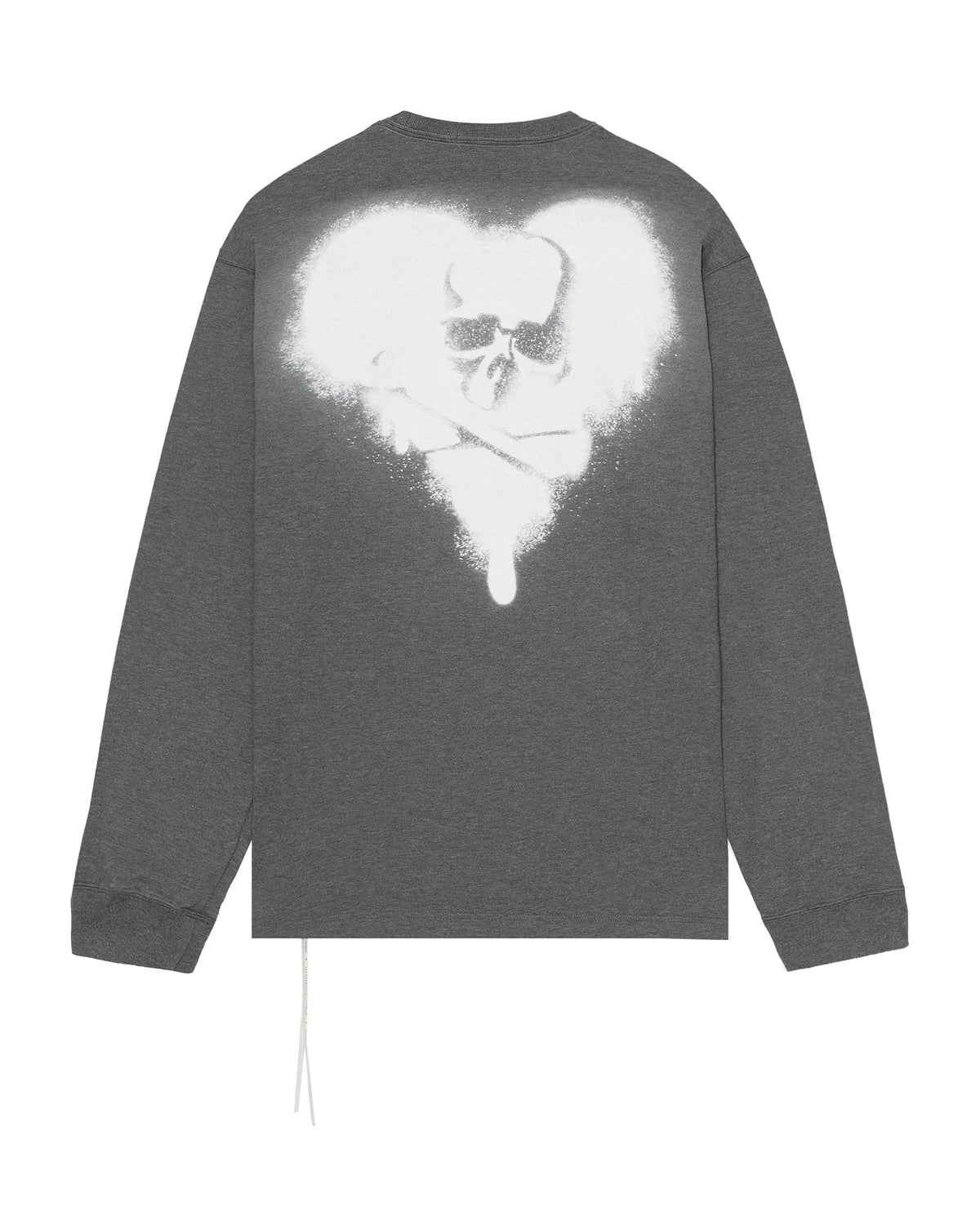 Spray print long sleeve tee
