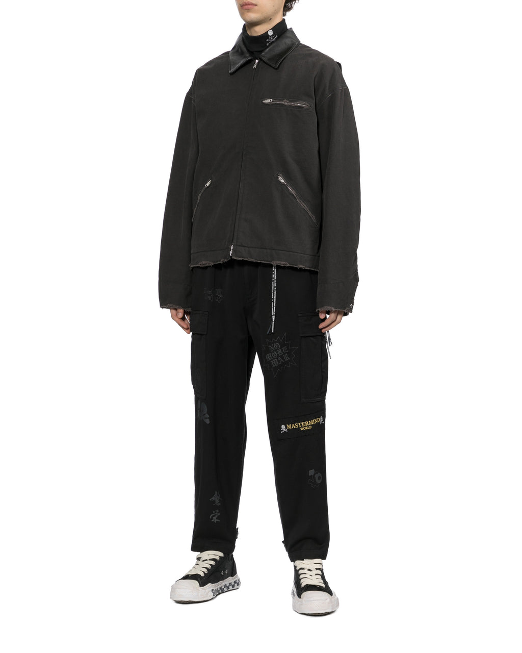 Graphic cargo pants