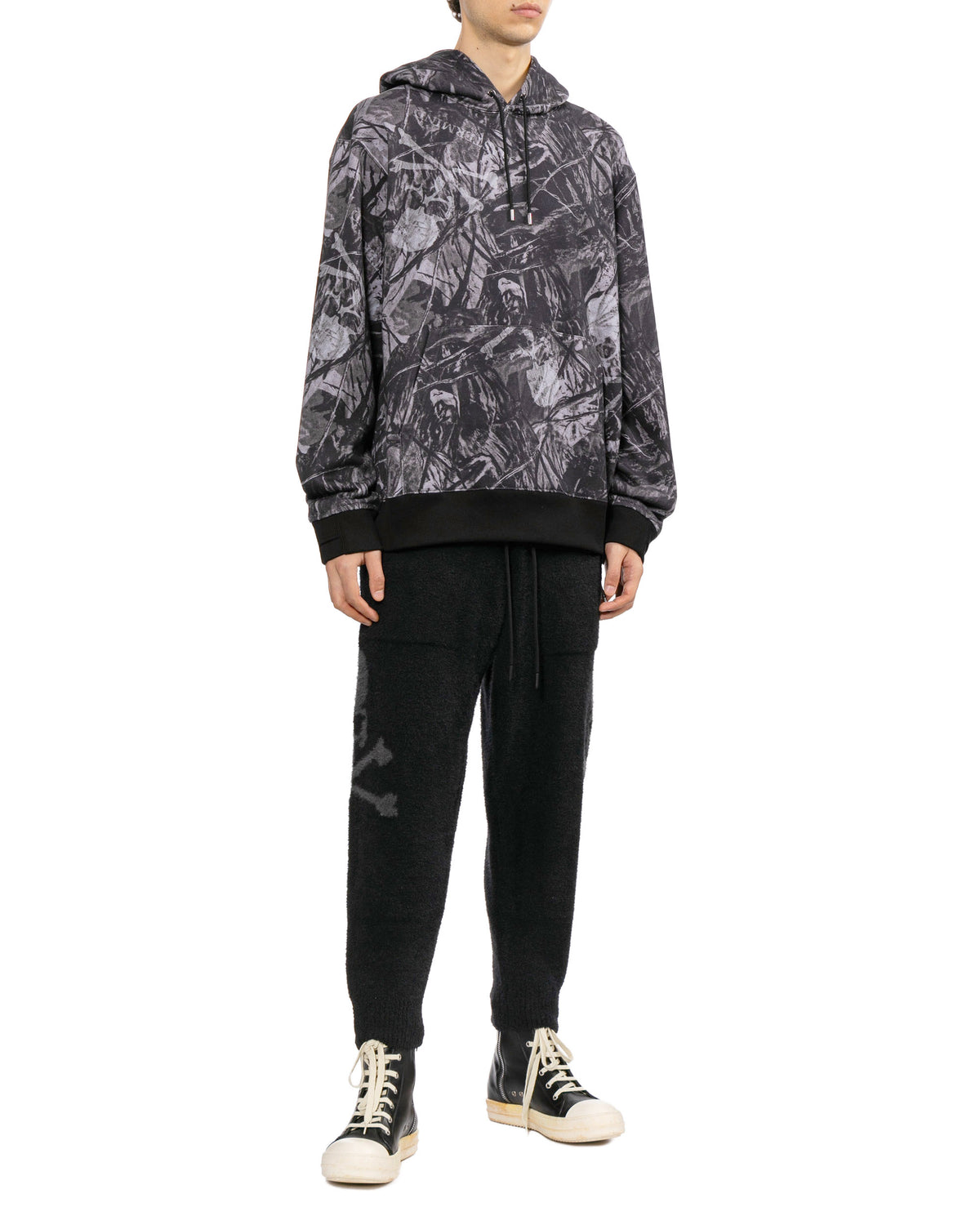 Skull print pants