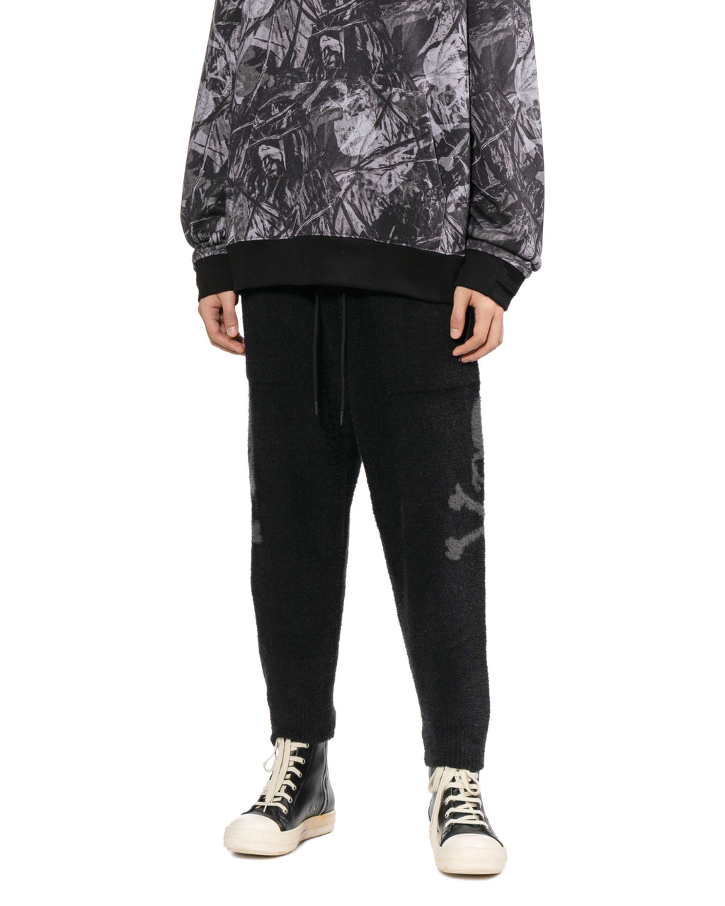 Skull print pants