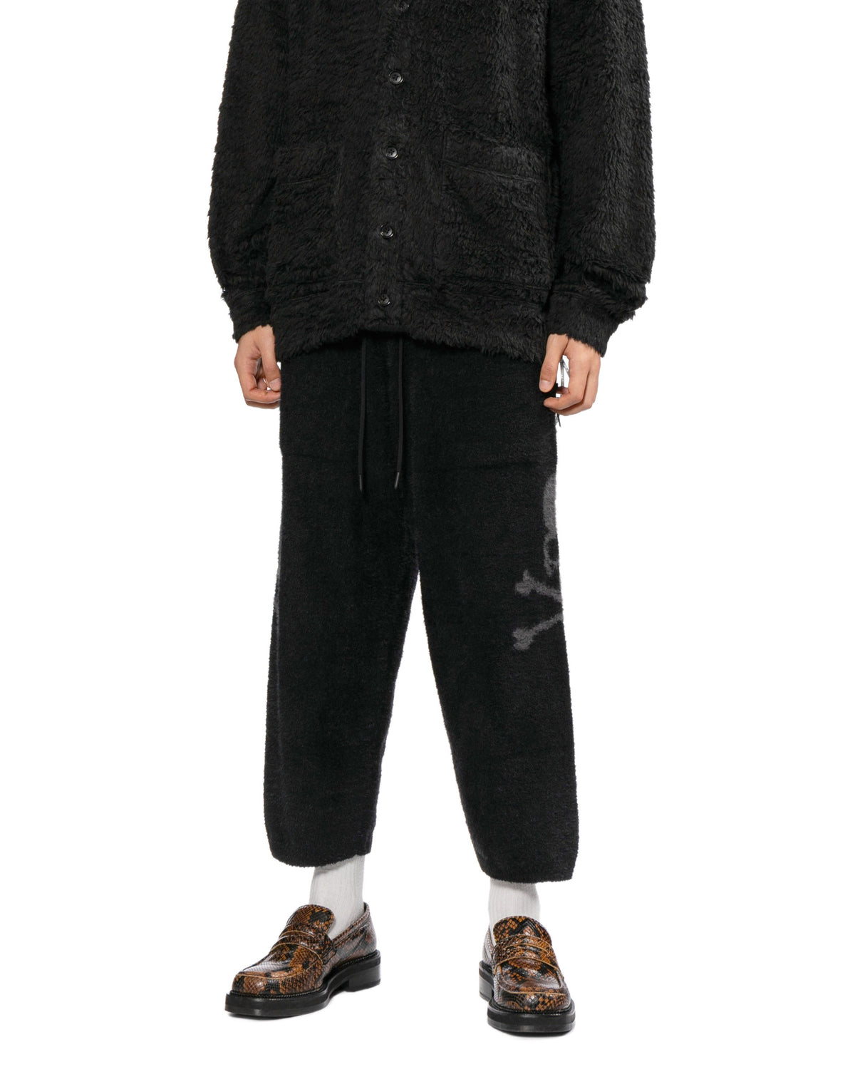 Skull print pants