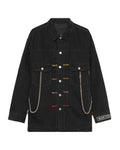 Chain detail jacket