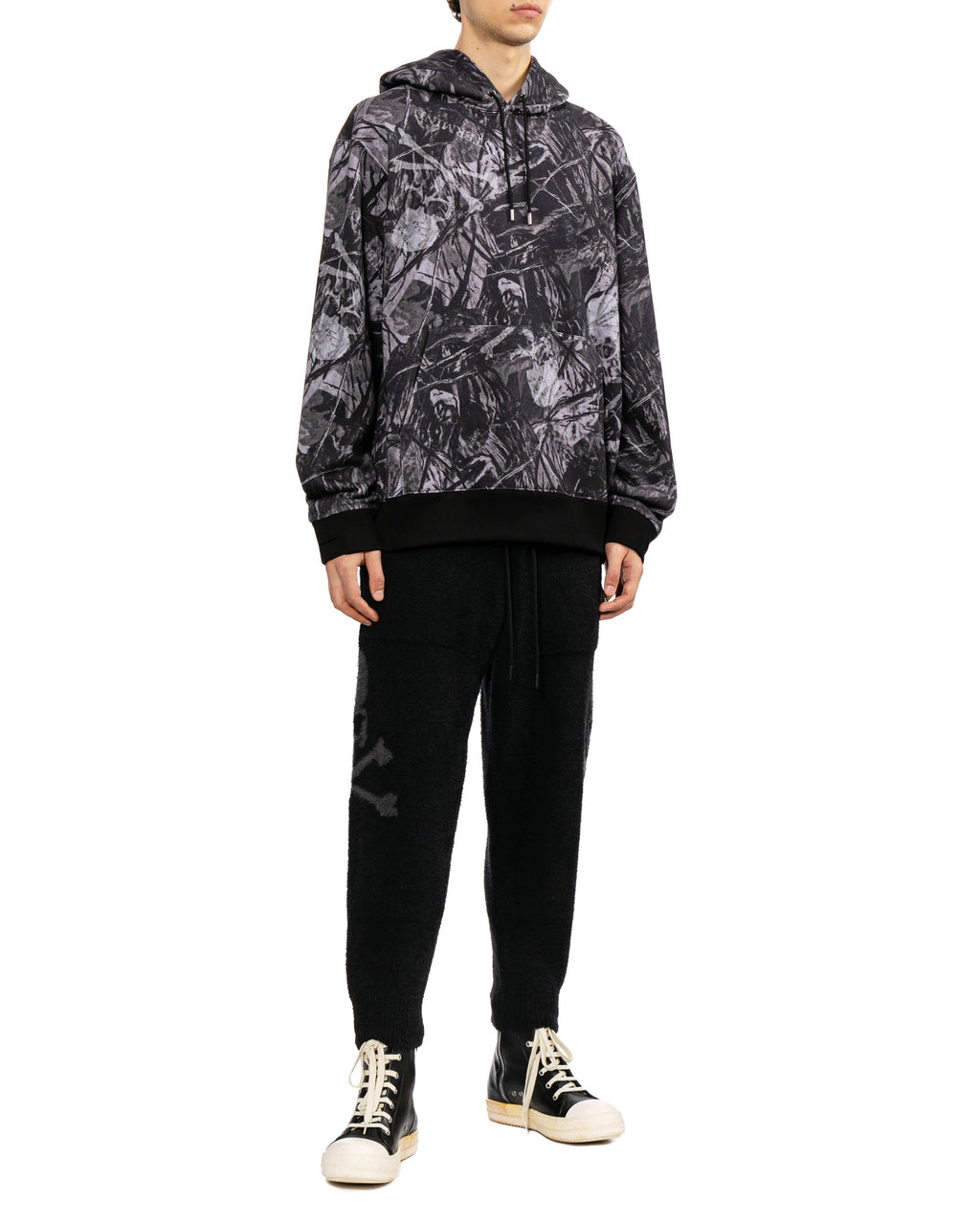 Patterned hoodie