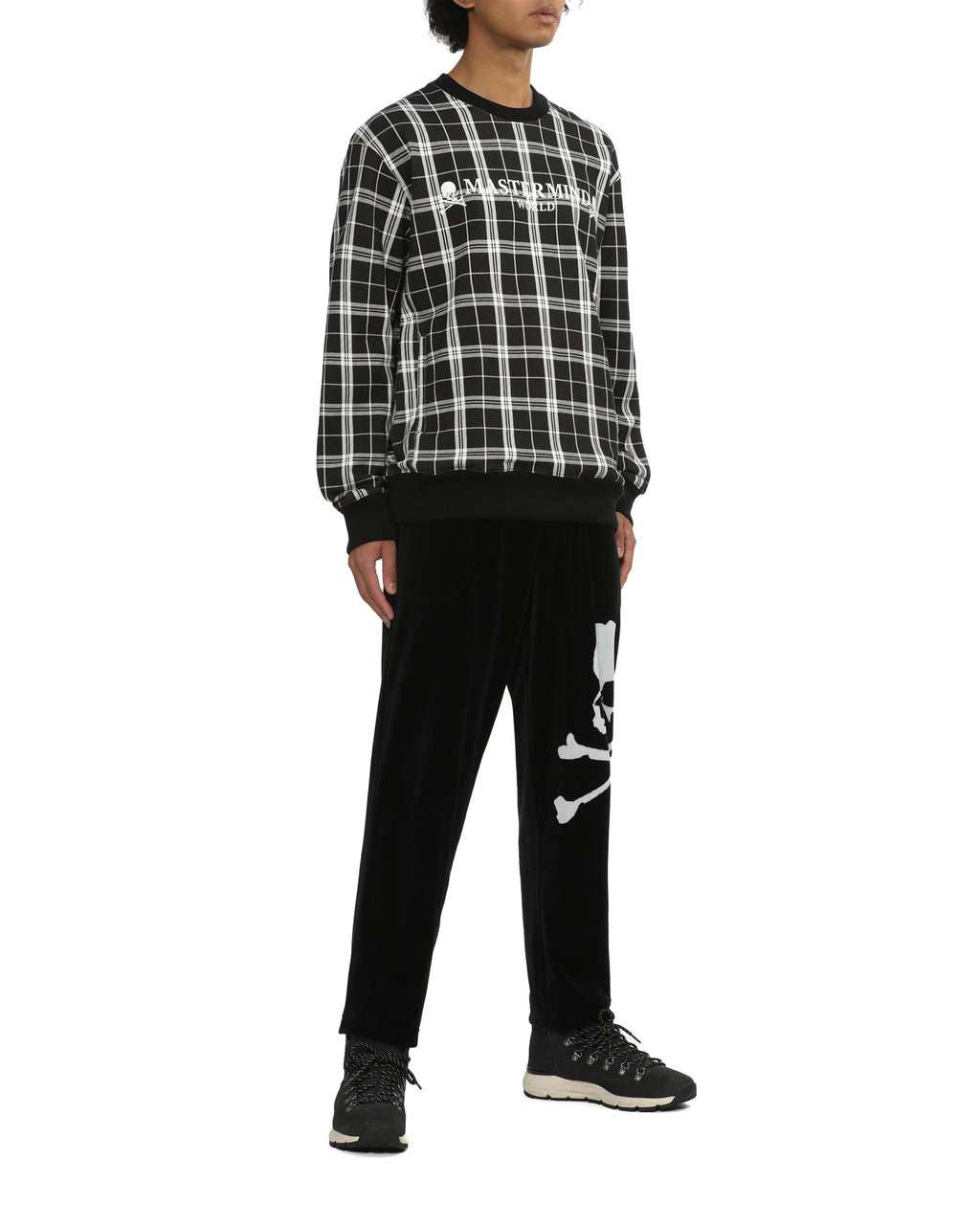 Checked logo sweatshirt
