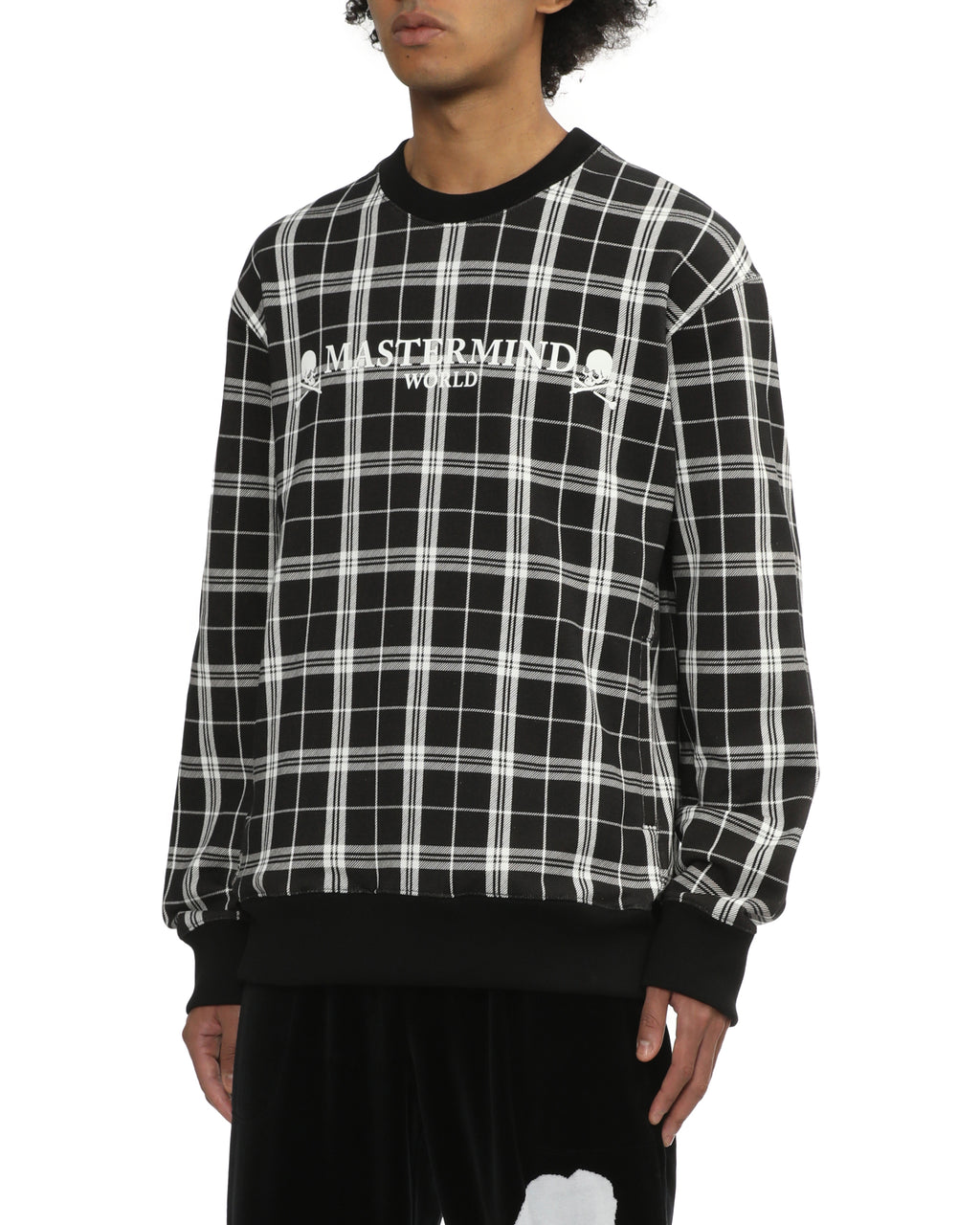 Checked logo sweatshirt