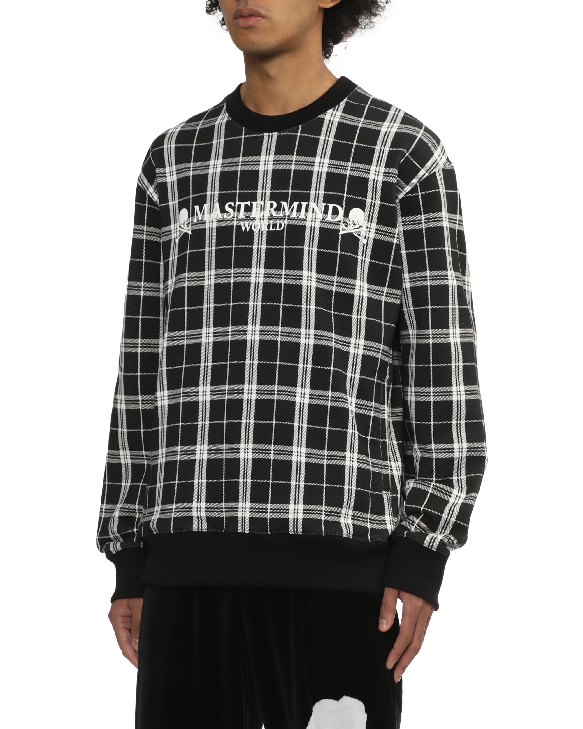 Checked logo sweatshirt