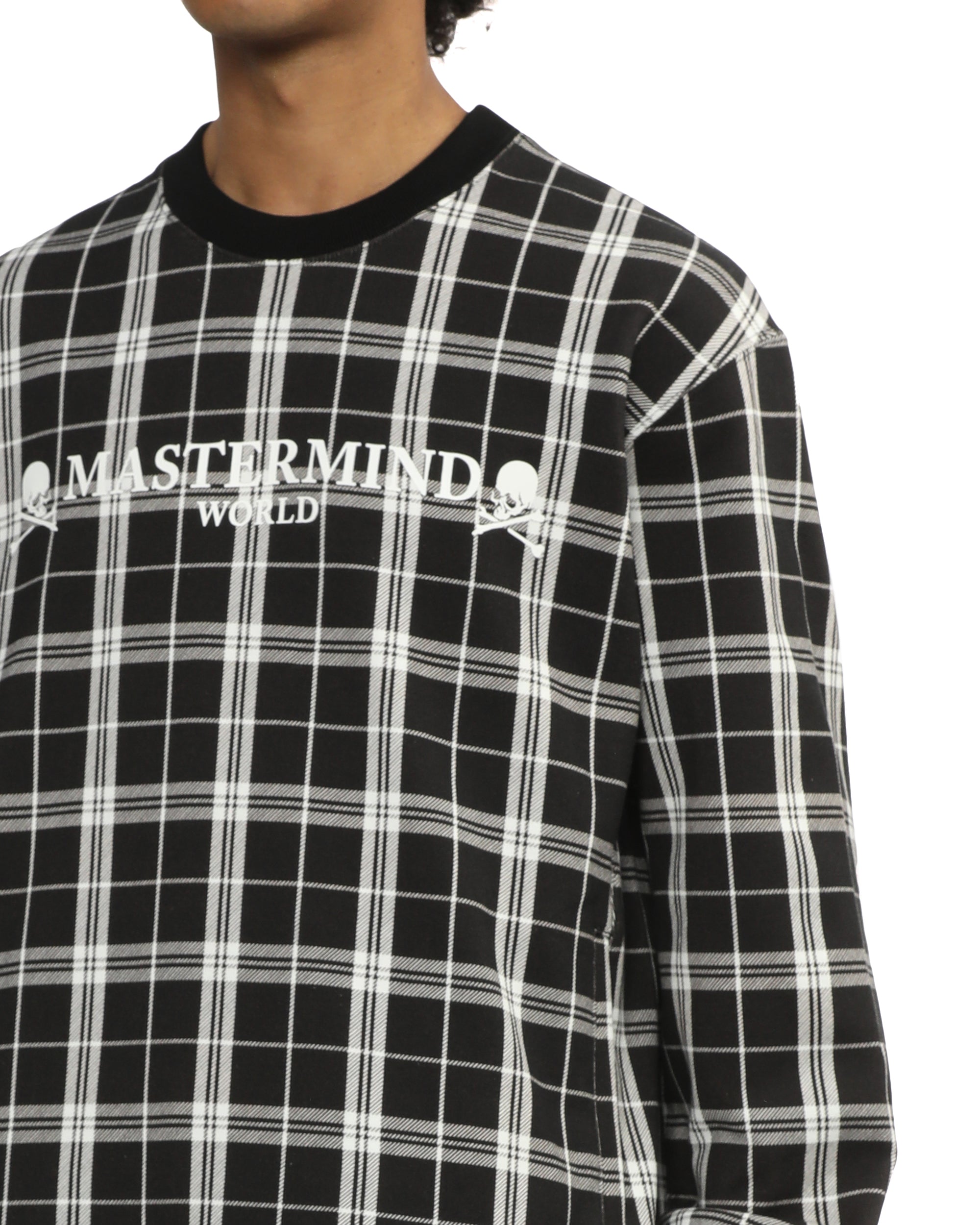 Checked logo sweatshirt