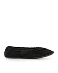 Ruched ballet flats