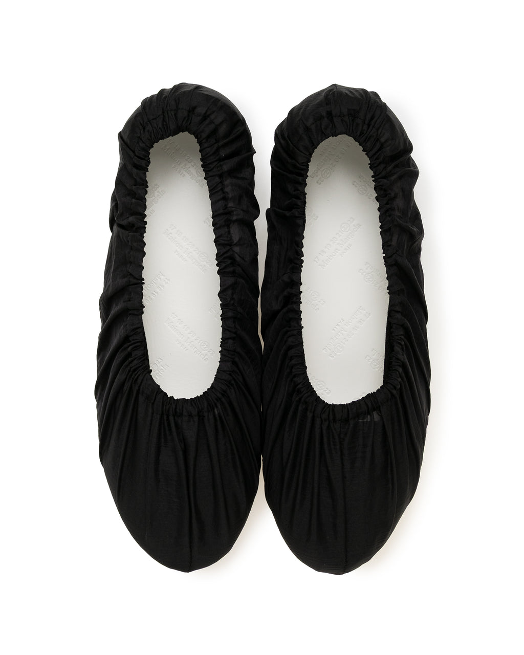 Ruched ballet flats