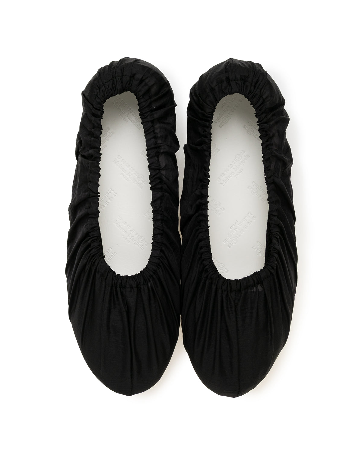 Ruched ballet flats