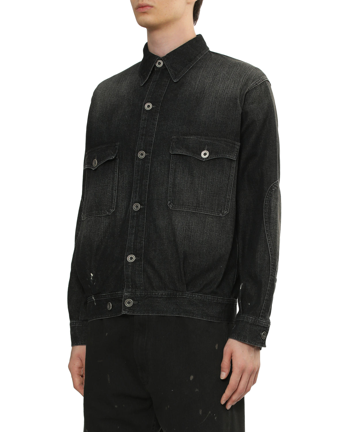 Washed denim jacket