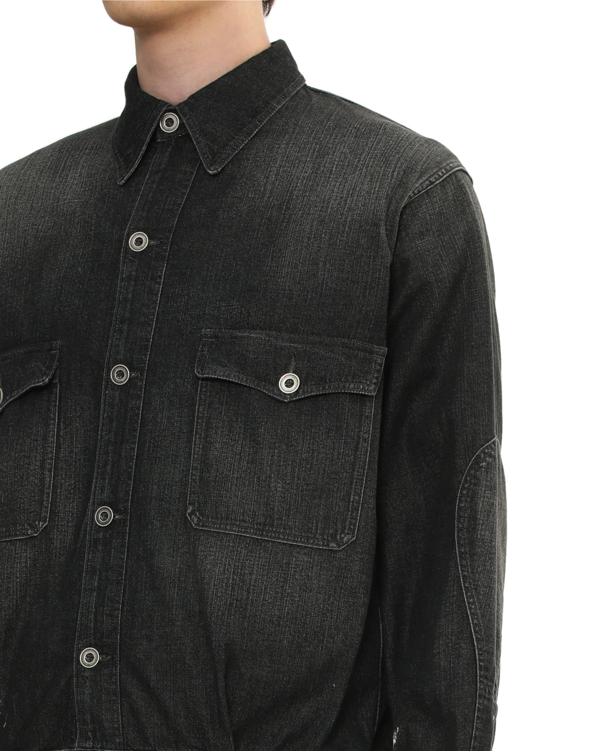 Washed denim jacket