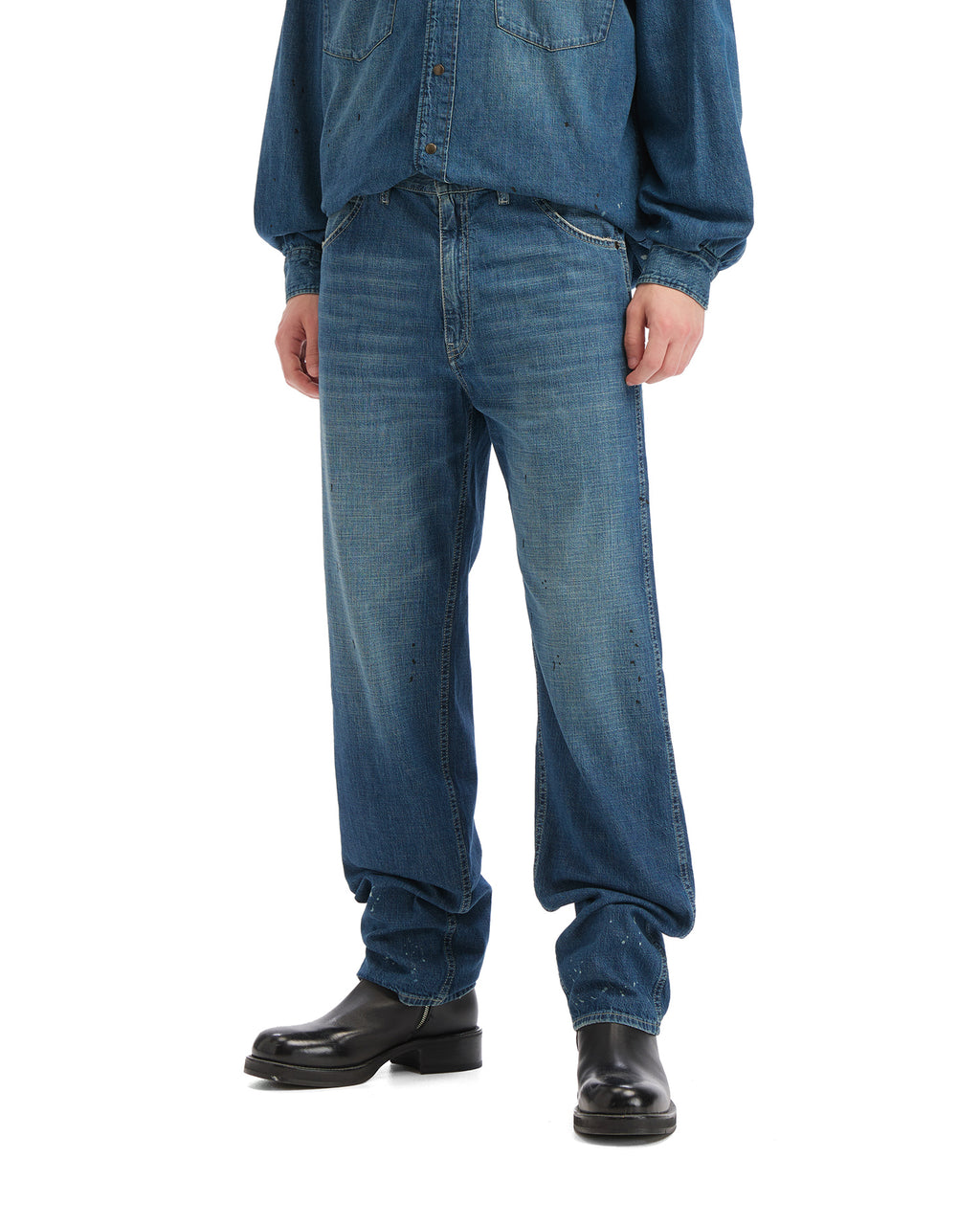 Paint splatter jeans