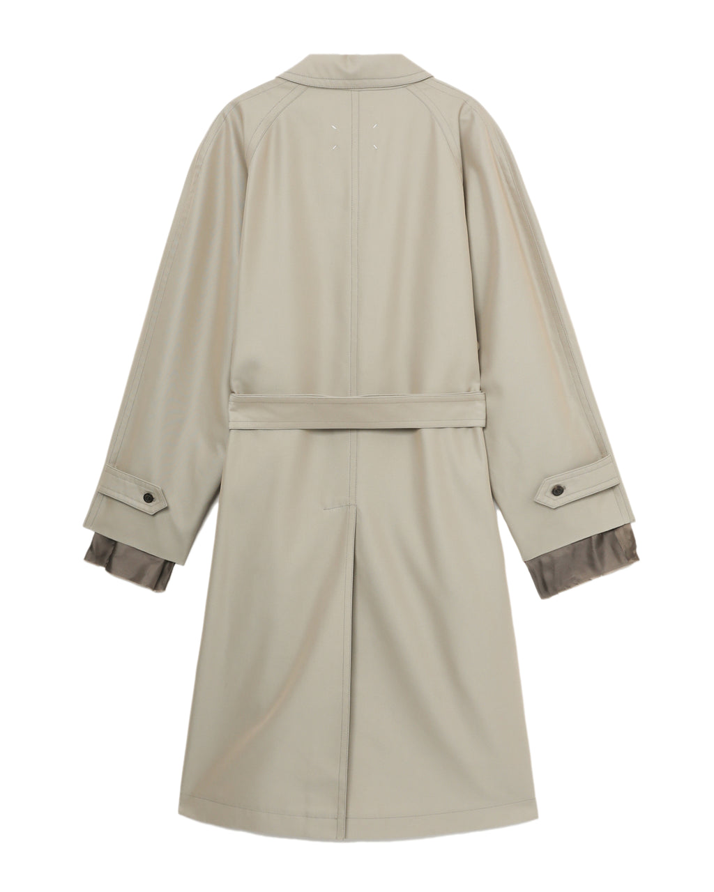 Iridescent trench coat