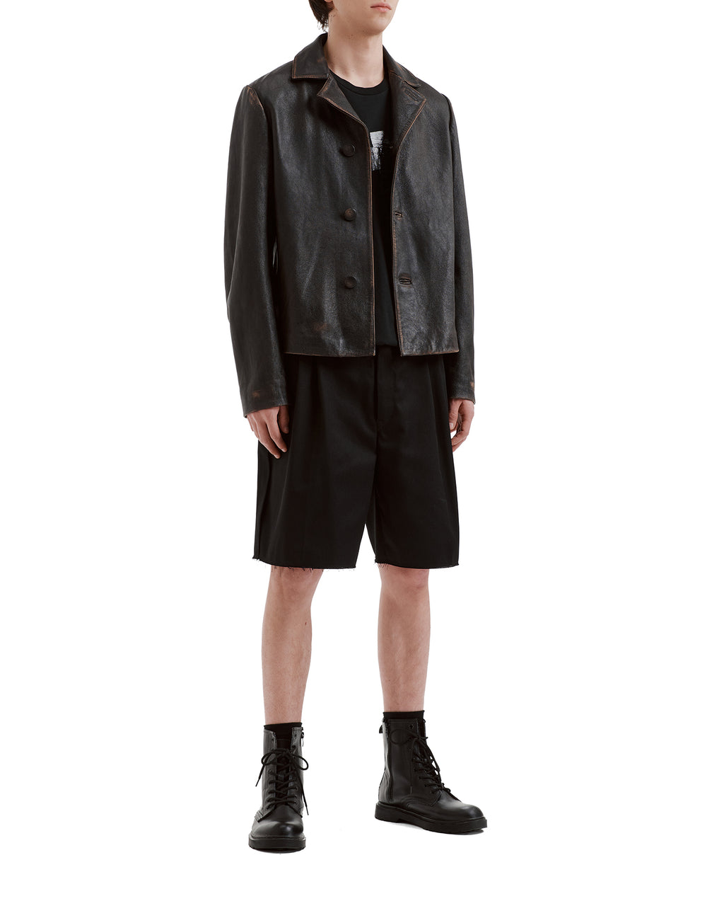 Pleated shorts